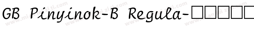 GB Pinyinok-B Regula字体转换